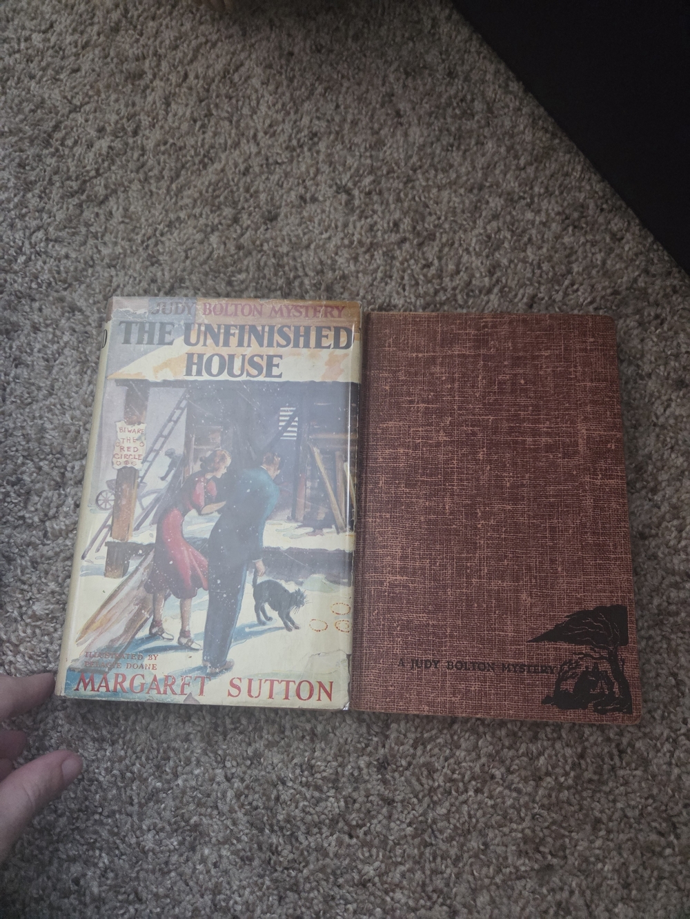 Judy Bolton By Margaret Sutton Lot Of 2. Unfinished House, Whispered Watchword.